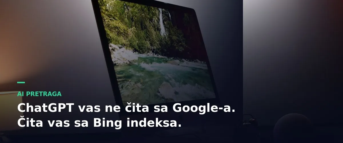 Bing te ne čita sa Google-a, čita te sa sopstvenog indeksa