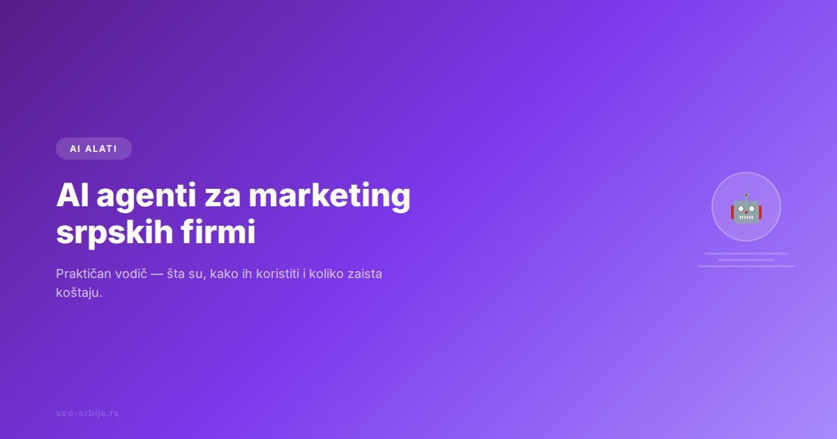 AI agent koji automatizuje marketing zadatke za firmu