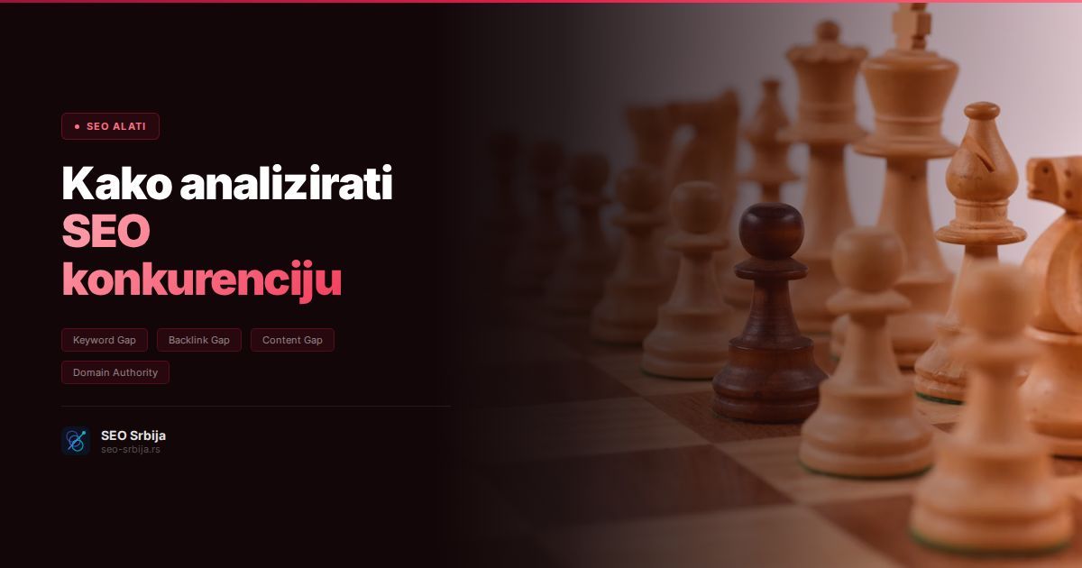 SEO analiza konkurencije alatima