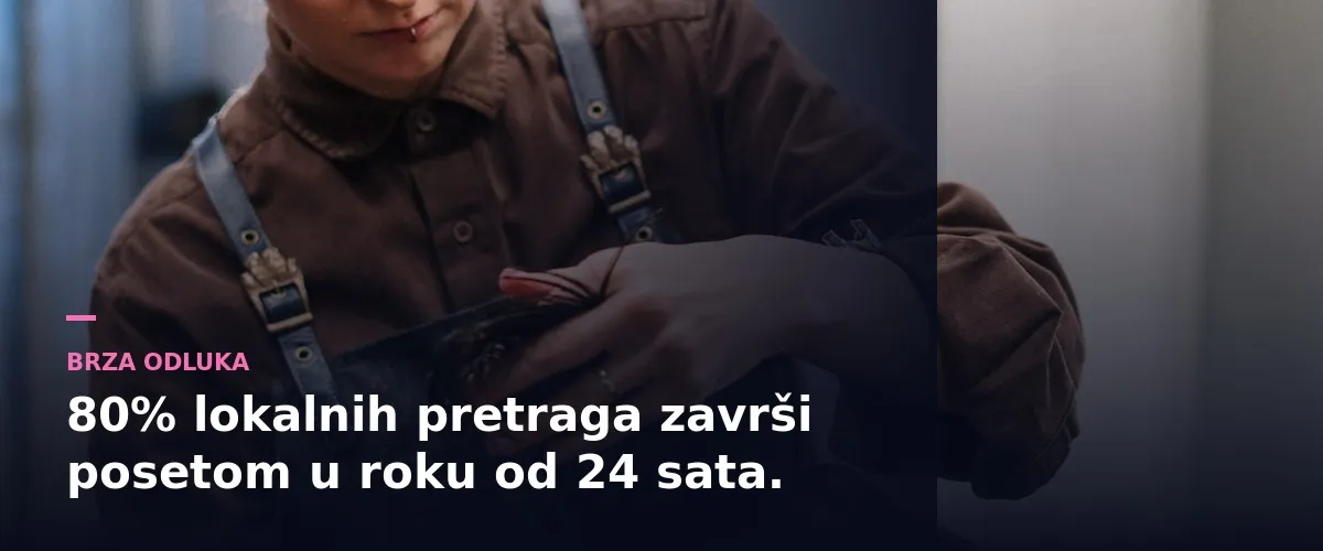 Frizerka radi sa klijentom uz podatak da 80 odsto lokalnih pretraga završi posetom u roku od 24 sata